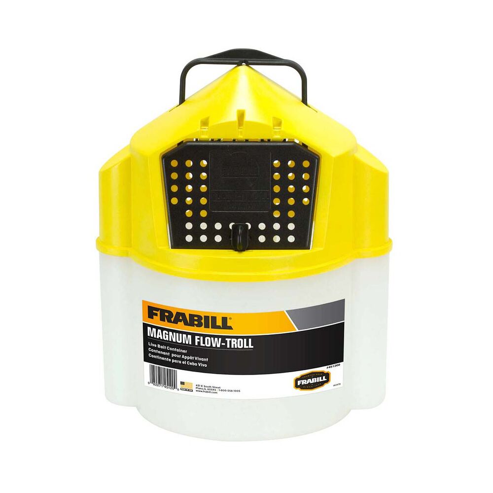 Frabill Live Bait Bucket Magnum Flow-Troll 11 Litres