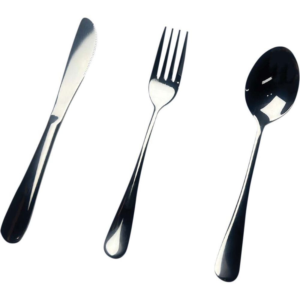 Wanderer Stainless Steel Cutlery with Roll 12 Piece