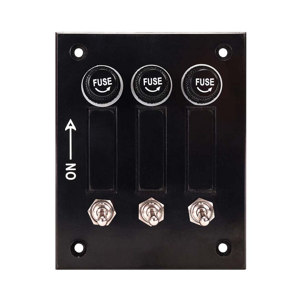 Bowline Switch Panel 3 Gang Bakelite Black