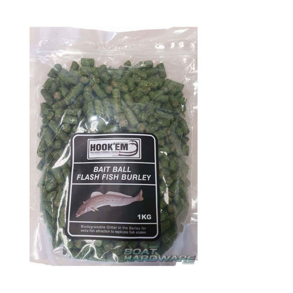 Hook'em Large Burley Pellets Green