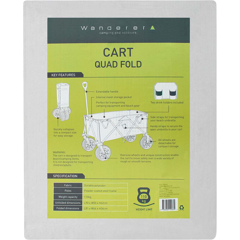 Wanderer Quad Fold Beach Cart