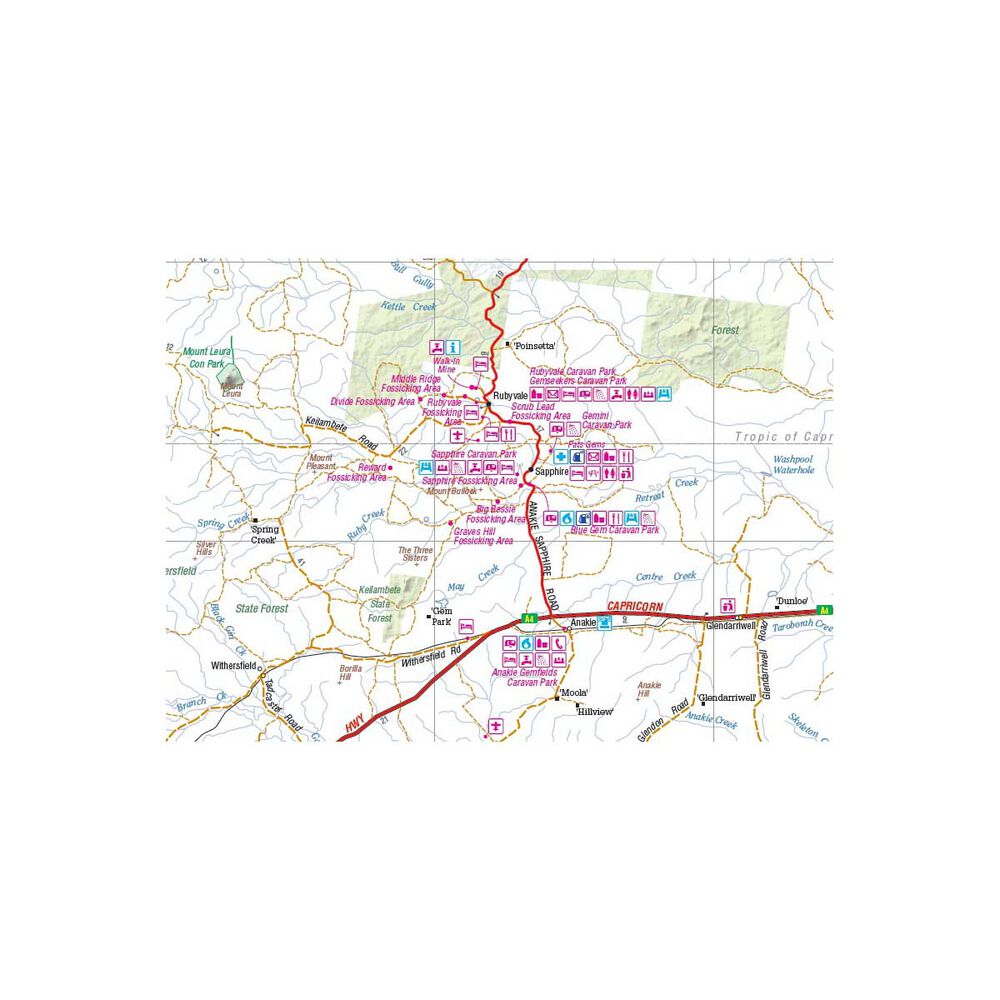 Hema Map Central Queensland Map