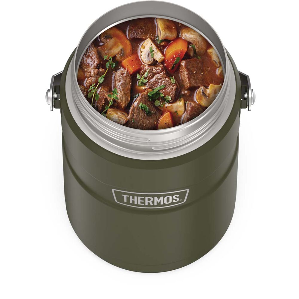 Thermos King Vacuum Insulated Food Jar 1.39L Matte Army