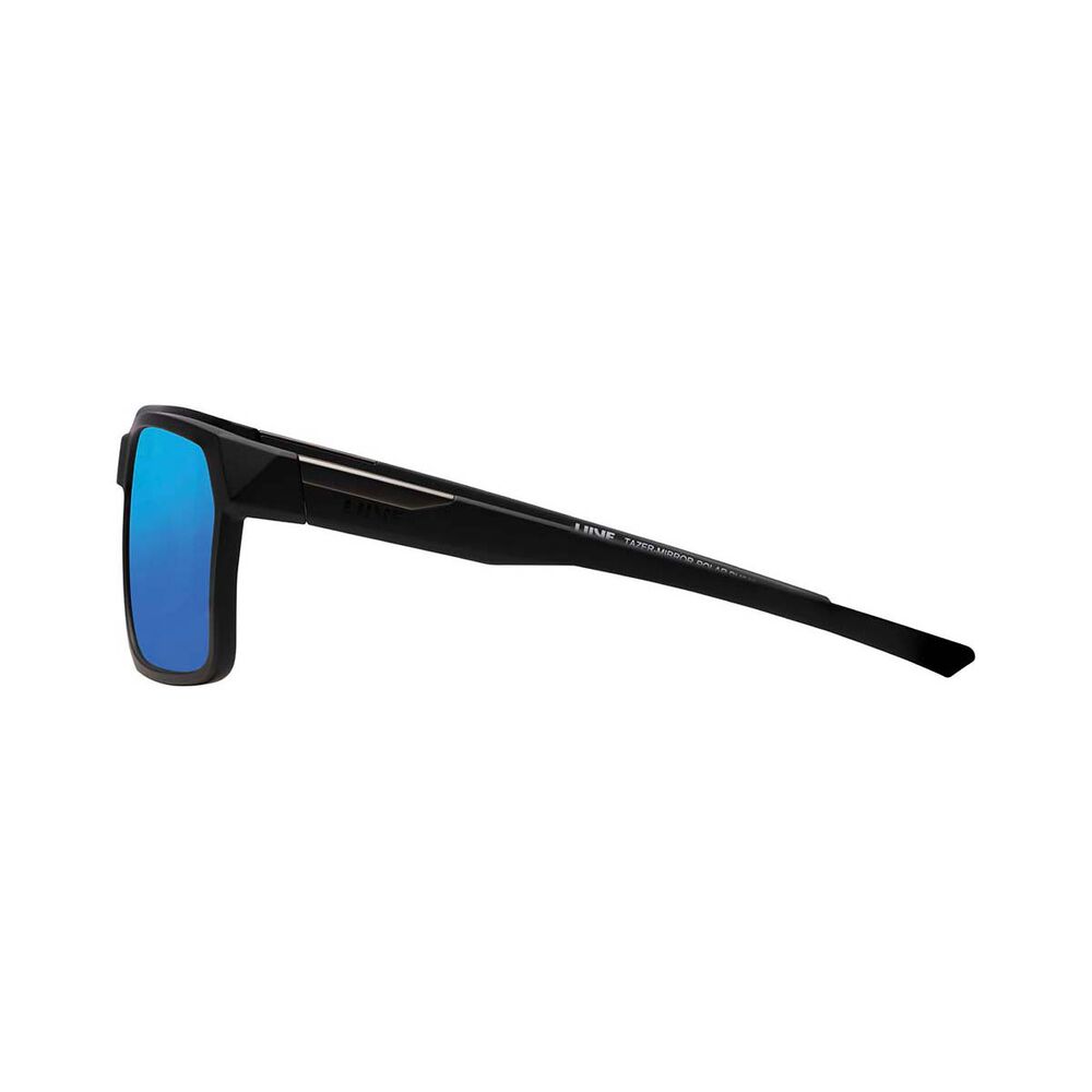 Liive Men's Tazer Polarised Sunglasses Black with Blue Lens
