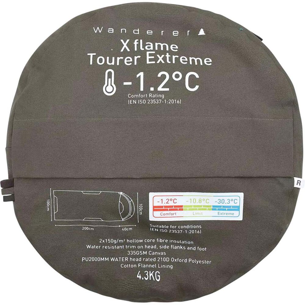 Wanderer XFlame Tourer Extreme -1.2°C Hooded Sleeping Bag