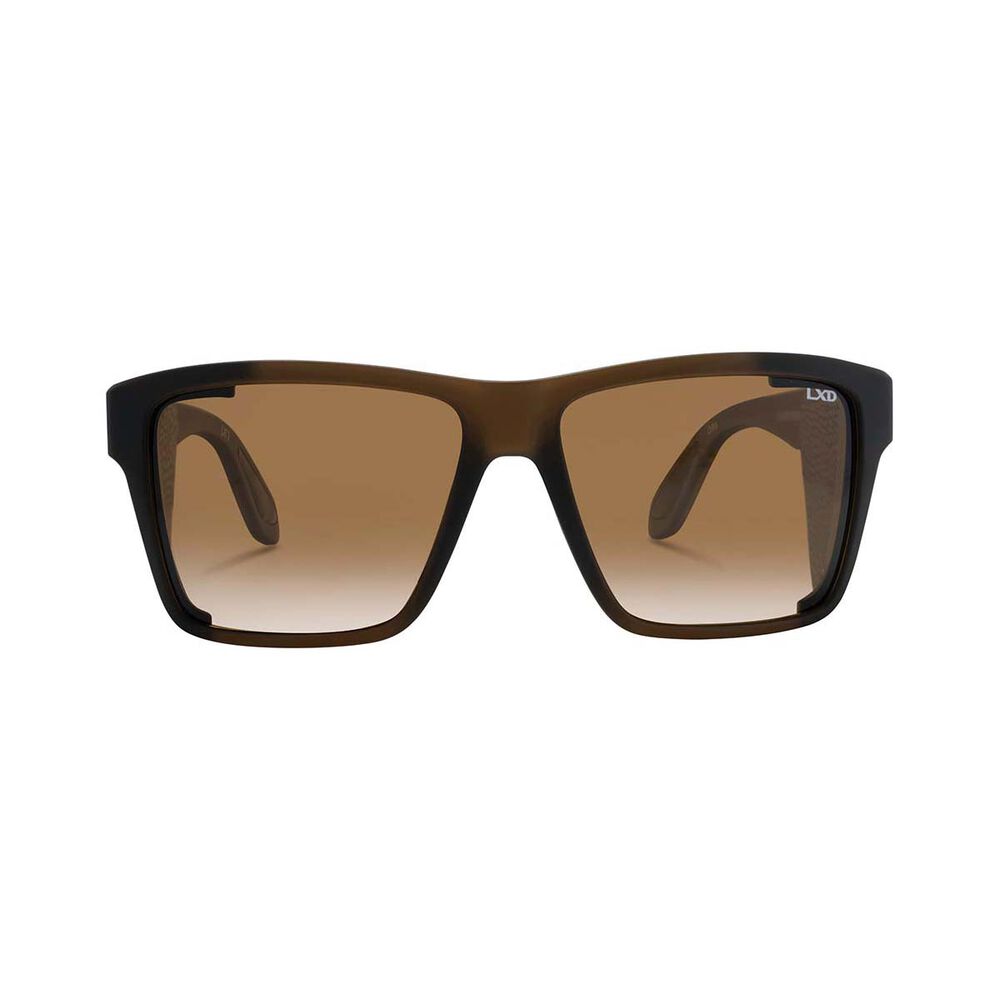 LXD Men's Caspian Polar Sunglasses Matt Brown with Brown Lens