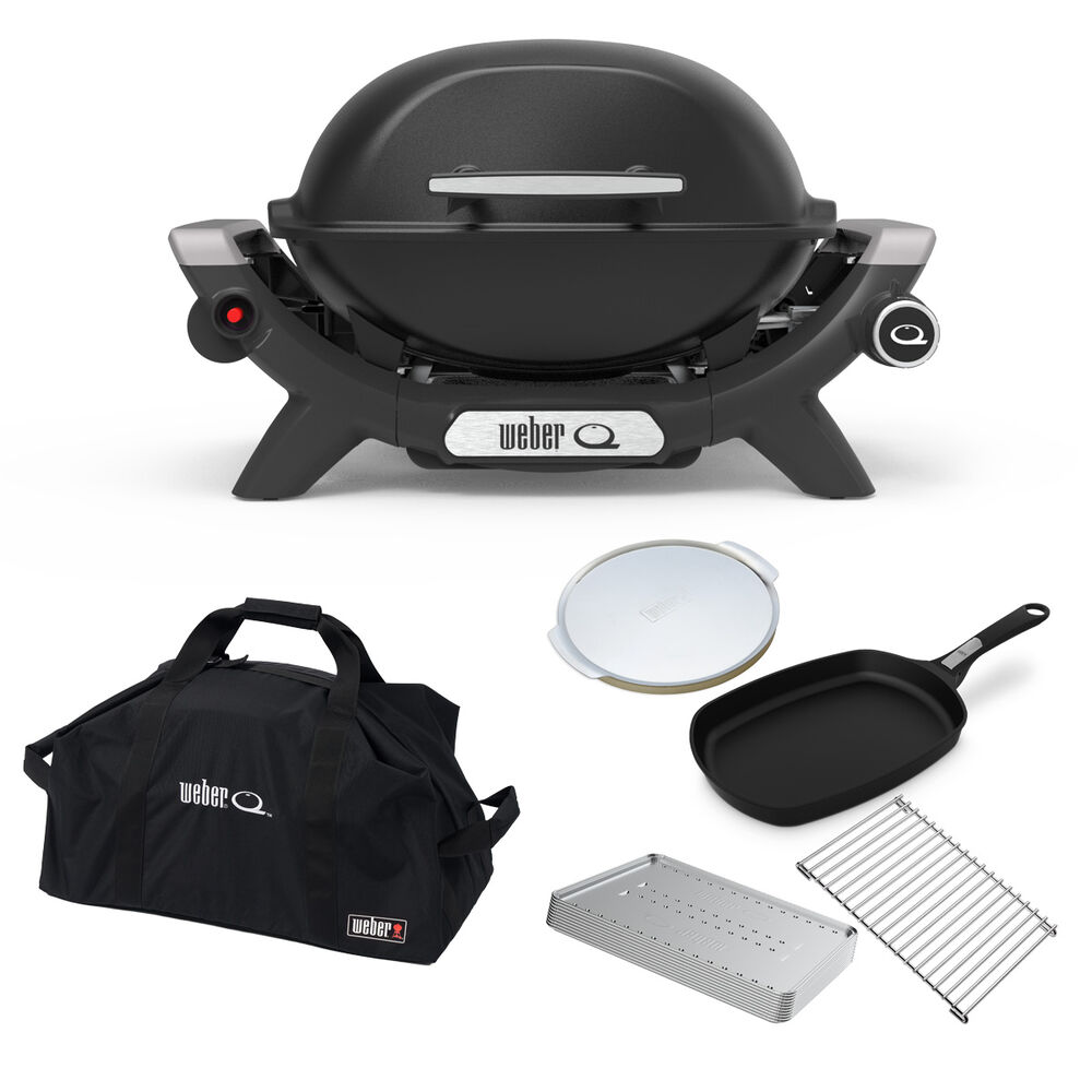 Weber Baby Q Q1000n Midnight Black Starter Set
