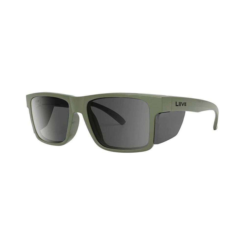 Liive Men's X Jonny Brooks X Polarised Sunglasses Green with Black Lens