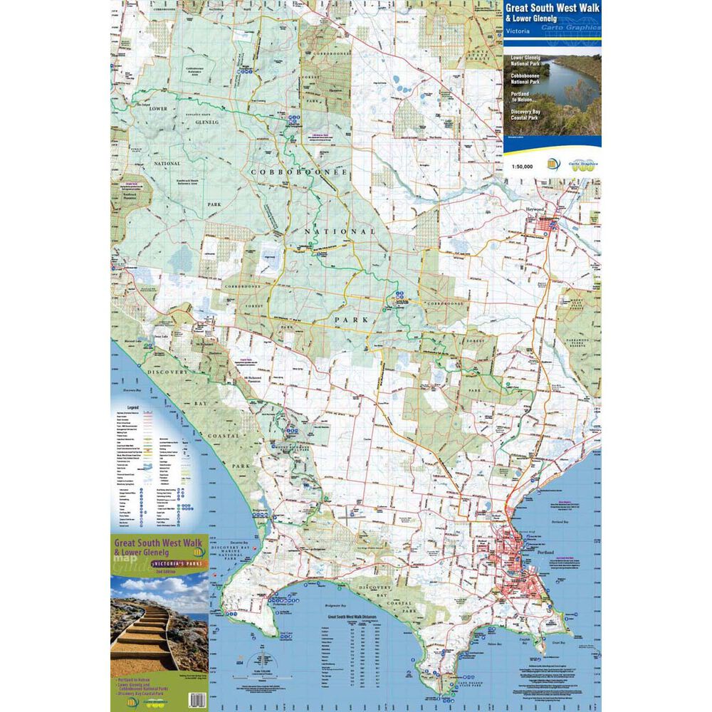 Meridian Maps Great South West Walk and Lower Glenelg Map Guide
