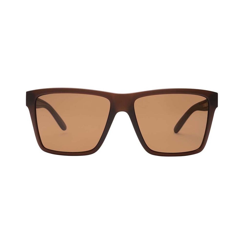 Liive X Sabotage Men's Polarised Sunglasses Matt Brown with Brown Lens