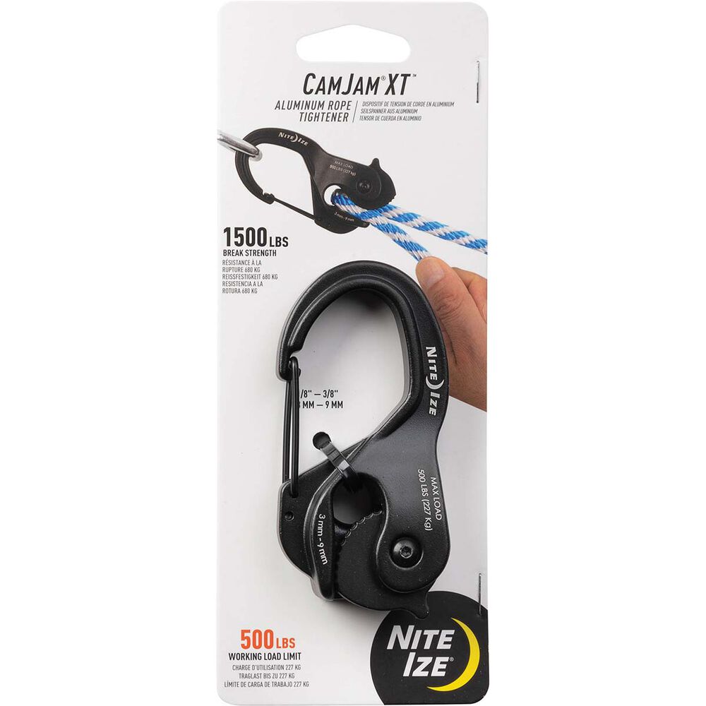 Nite Ize CamJam XT Large Rope Tightener Black