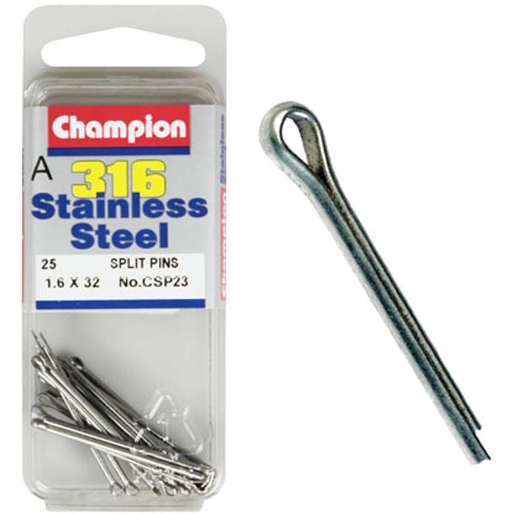Champion Stainless Steel Split Pins 3.2mm 3.2mm