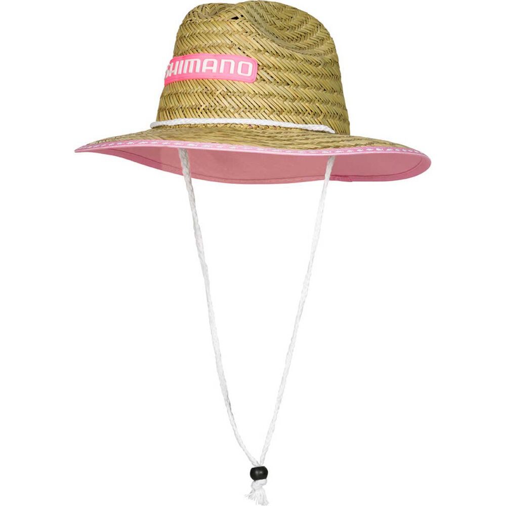 Shimano Kids' Wide Brim Straw Hat - OSFM