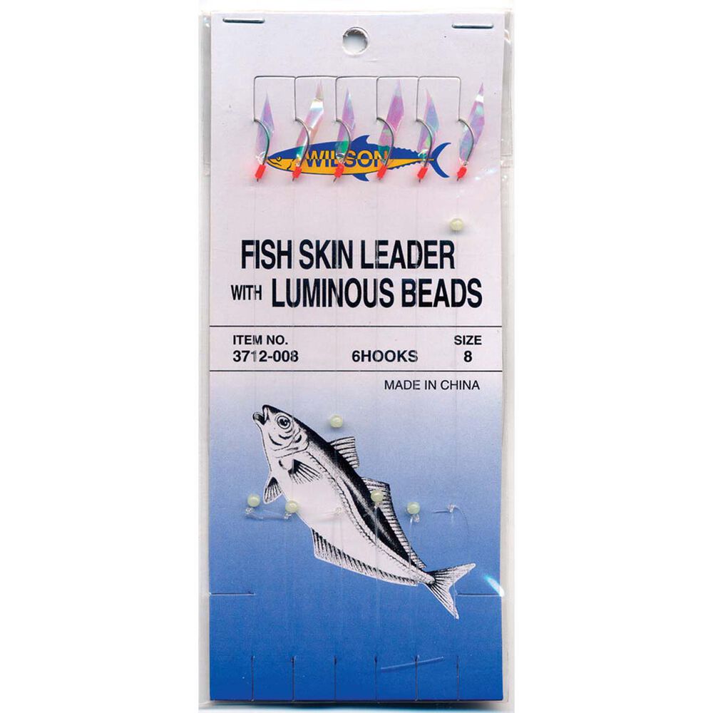 Wilson 6 Hook Bait Rig with Fish Skin