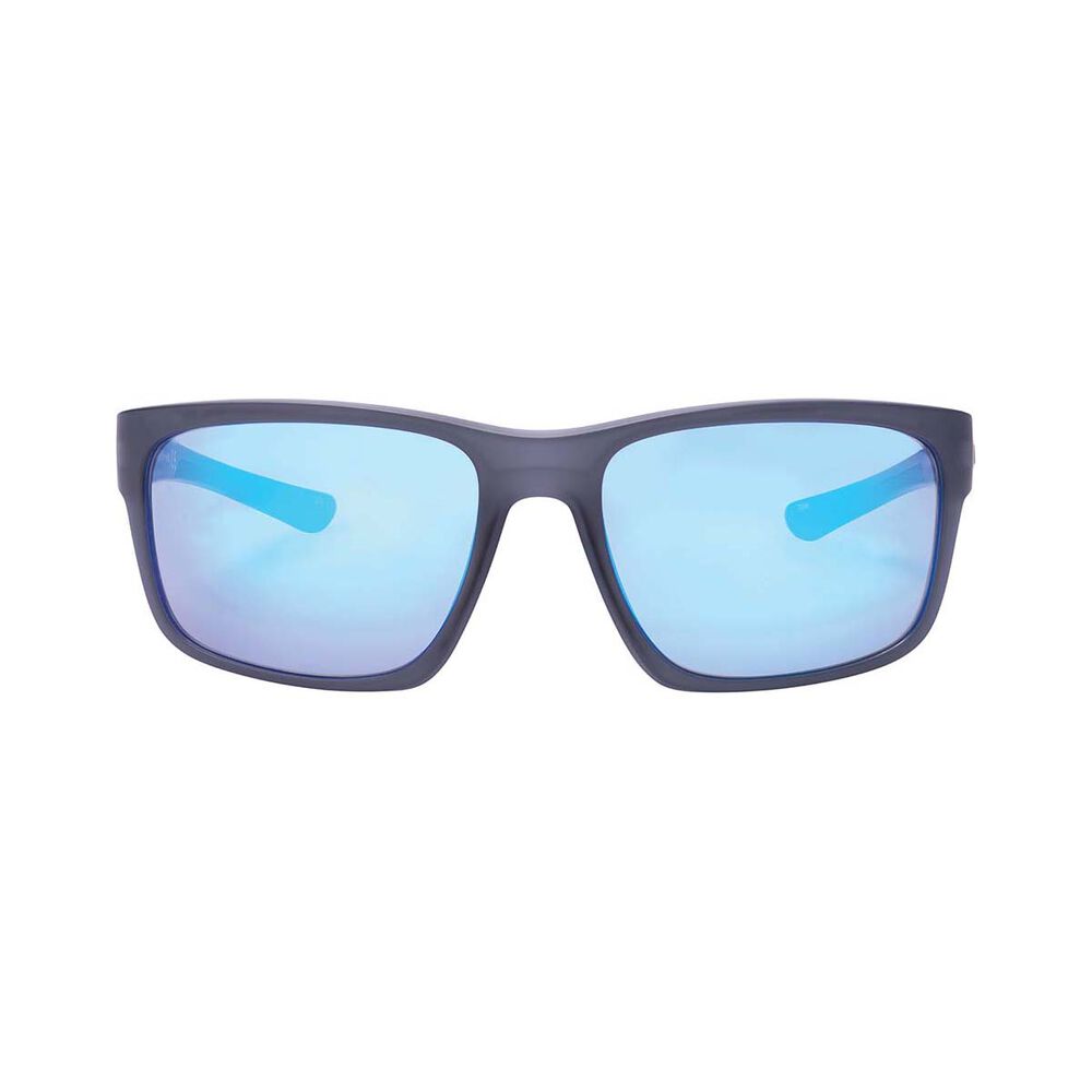 Liive Men's Whip Sunglasses Matt Black with Blue Lens