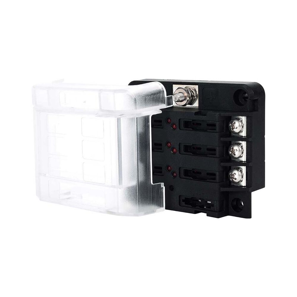 Bowline Fuse Block 6 Gang Black