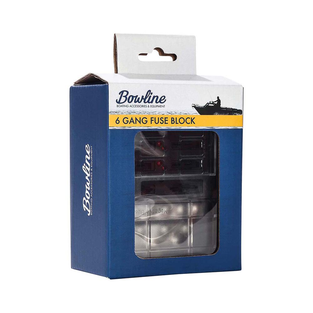 Bowline Fuse Block 6 Gang Black