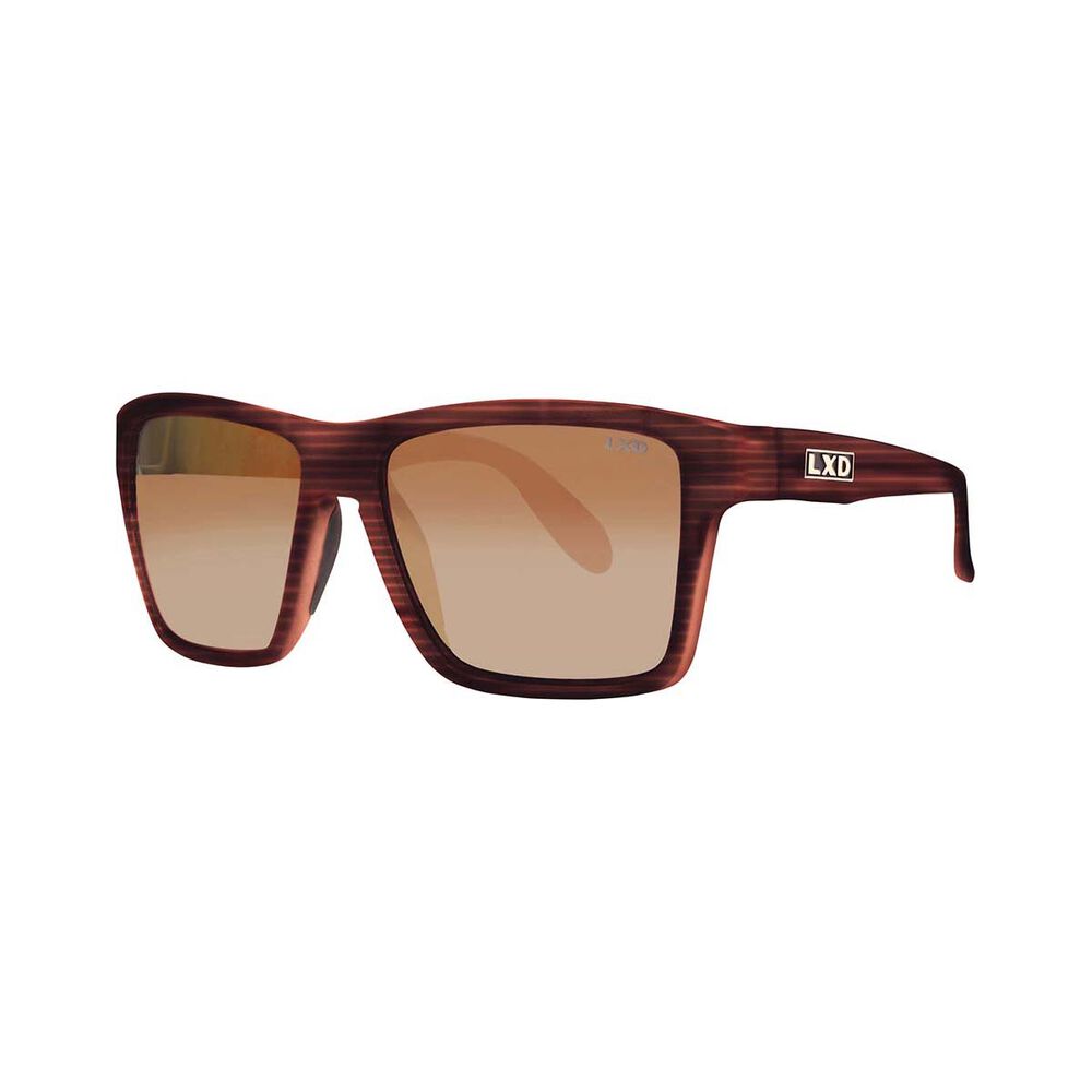 LXD Men's Scholz Photochromic Polar Sunglasses Matt Brown Stripe with Brown Lens