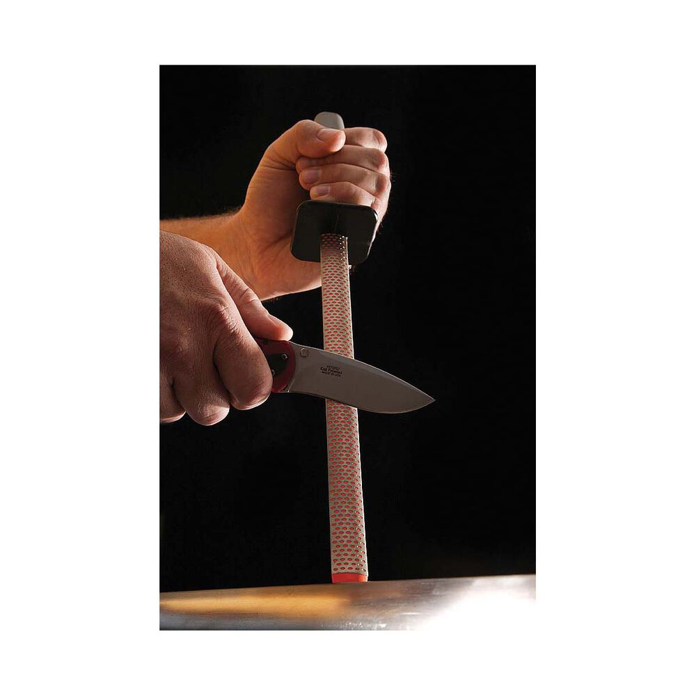 Smith 10in Diamond Oval Steel Knife Sharpener