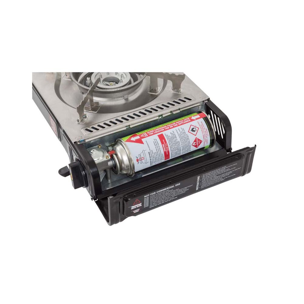 Gasmate Travelmate II SS Double Butane Stove With Hotplate