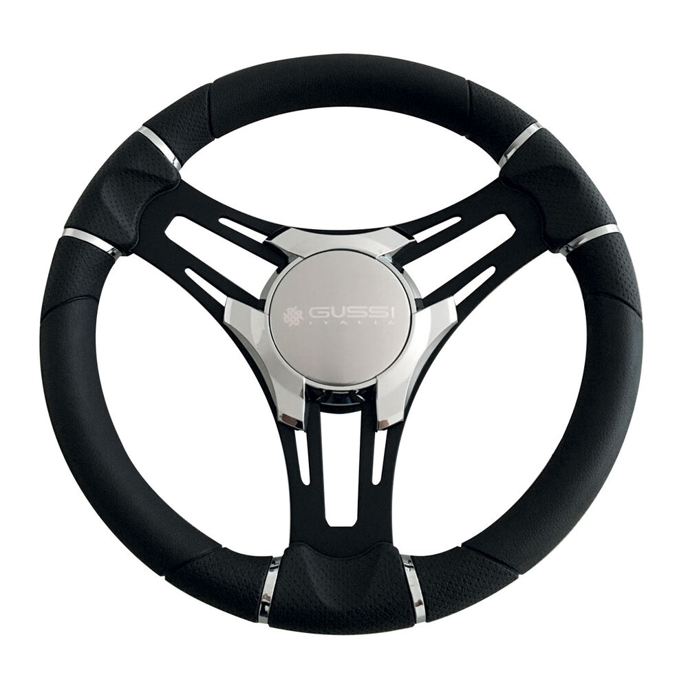 Gussi Verona Steering Wheel 350mm with Black Spokes