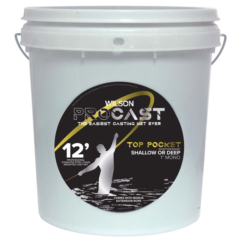 Wilson Pro Cast Top Pocket Cast Net 12ft 1in