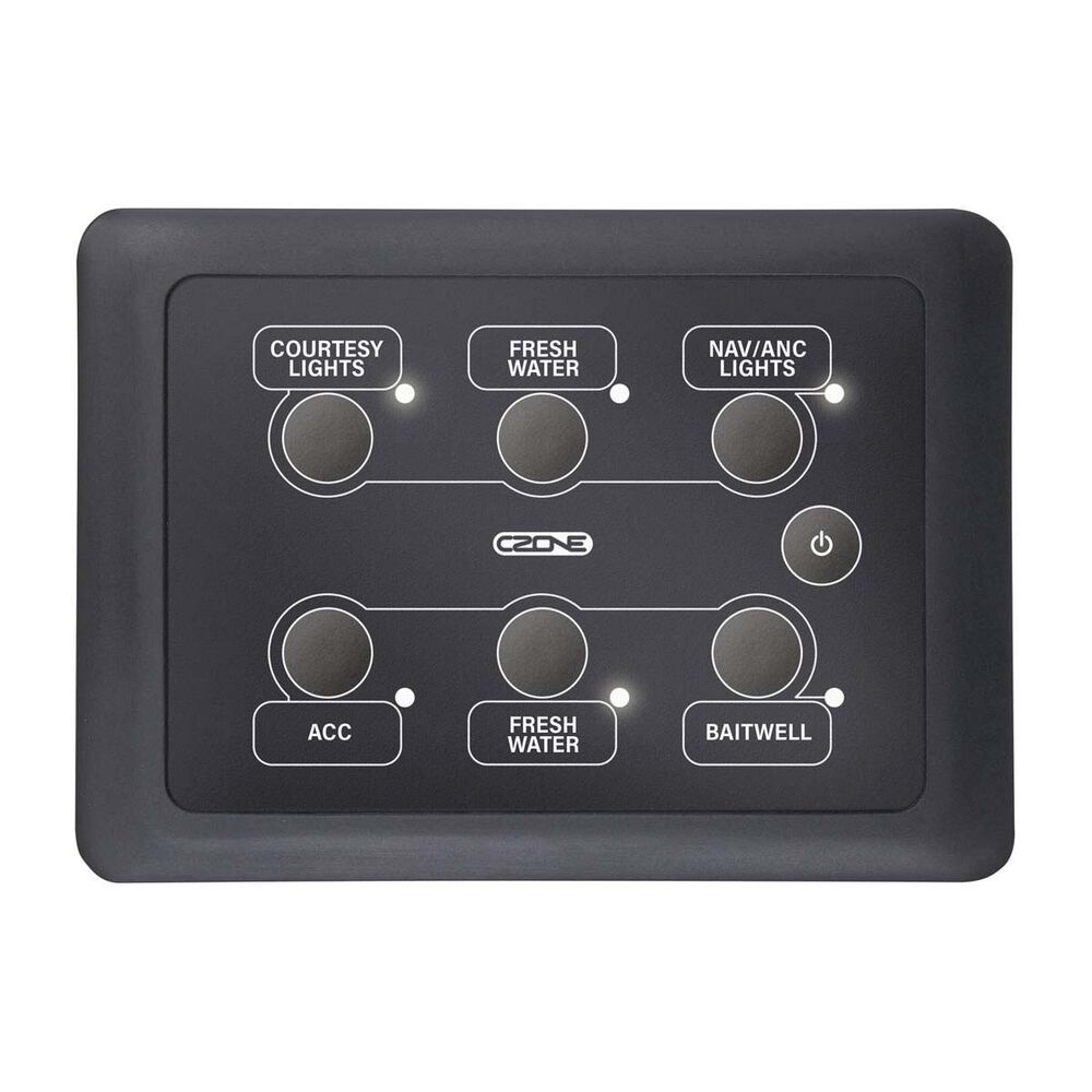 CZone 6 Way Waterproof Keypad Landscape