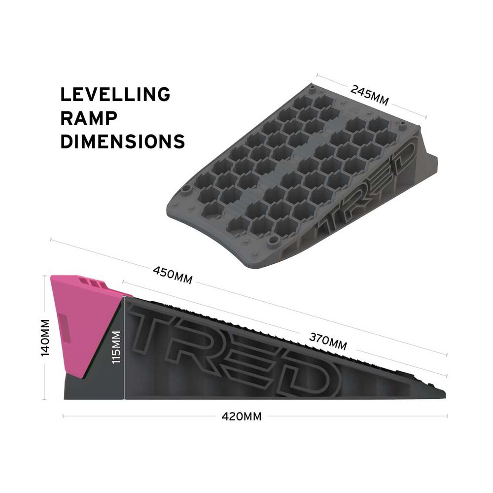 TRED GT Caravan Levelling Pack Pink