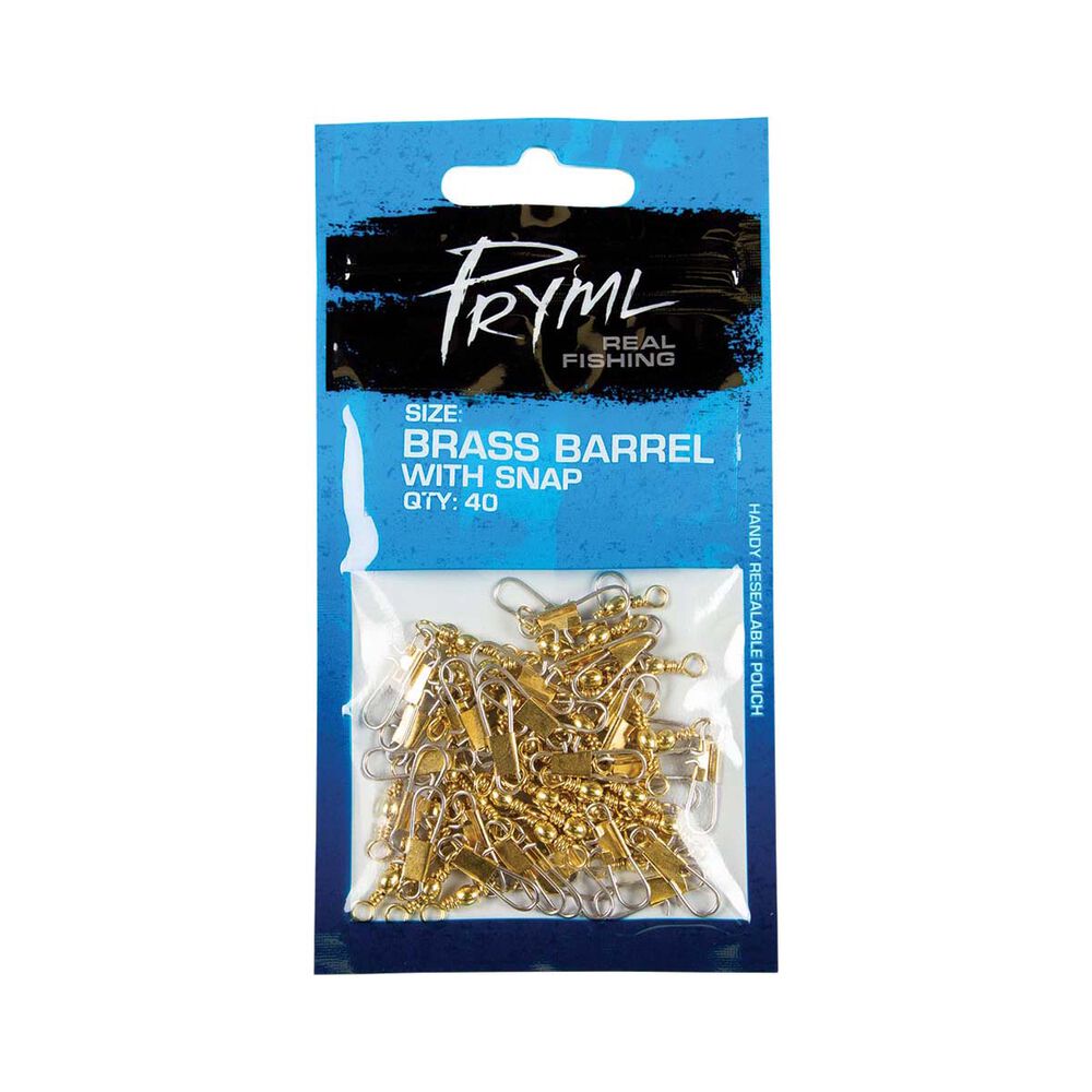 Pryml Brass Barrel Snap Swivel 40 Pack