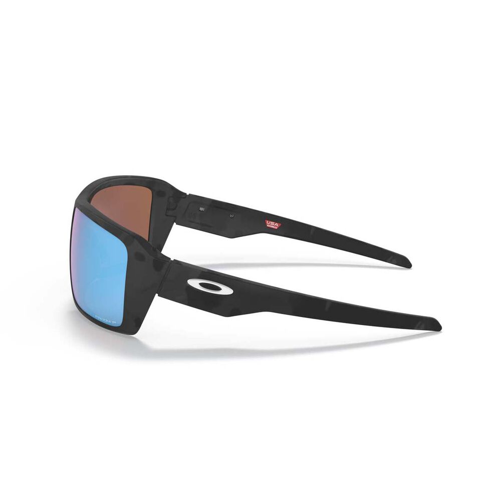 Oakley Double Edge Men's Polarised Sunglasses Camo Matte Black with Prizm Lens