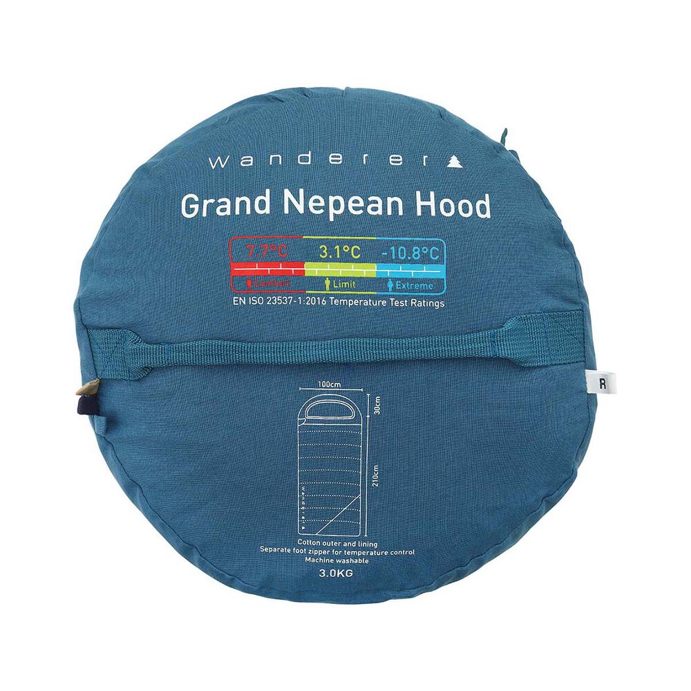 Wanderer Grand Nepean +7.7C Cotton Hooded Sleeping Bag