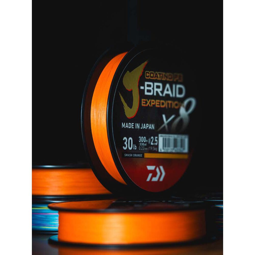 Daiwa J-Braid Expedition Braid Line Orange 300m