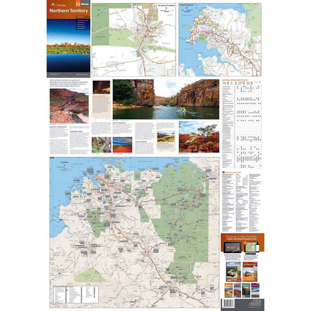 Hema Northern Territory State Map (12th Edition)