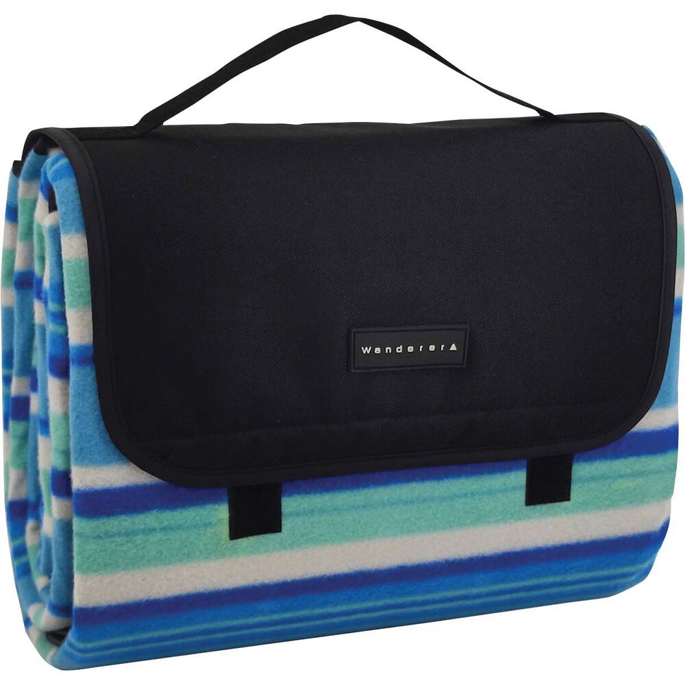 Wanderer Stripe Fleece Picnic Rug 1.5 x 2m
