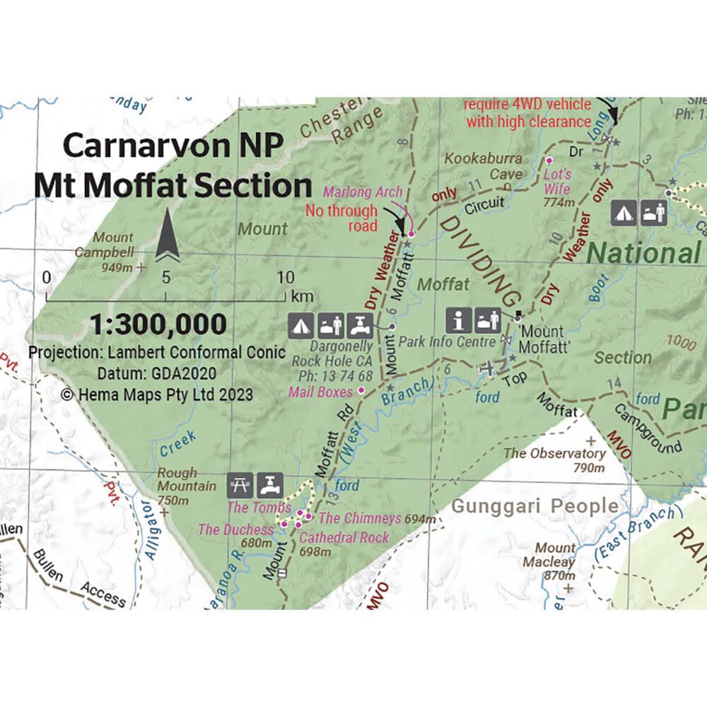 HEMA Outback Queensland Map: Camooweal to Stanthorpe - 5th Edition