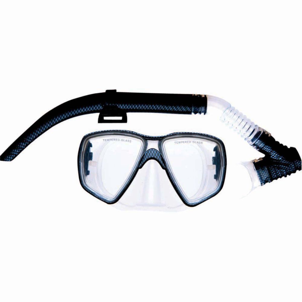 Mirage Carbon Mask and Snorkel Set