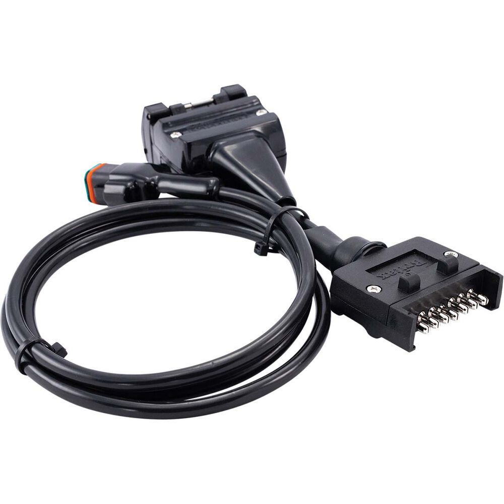 Elecbrakes Flat 7 Pin to Flat 12 Pin Trailer Adaptor