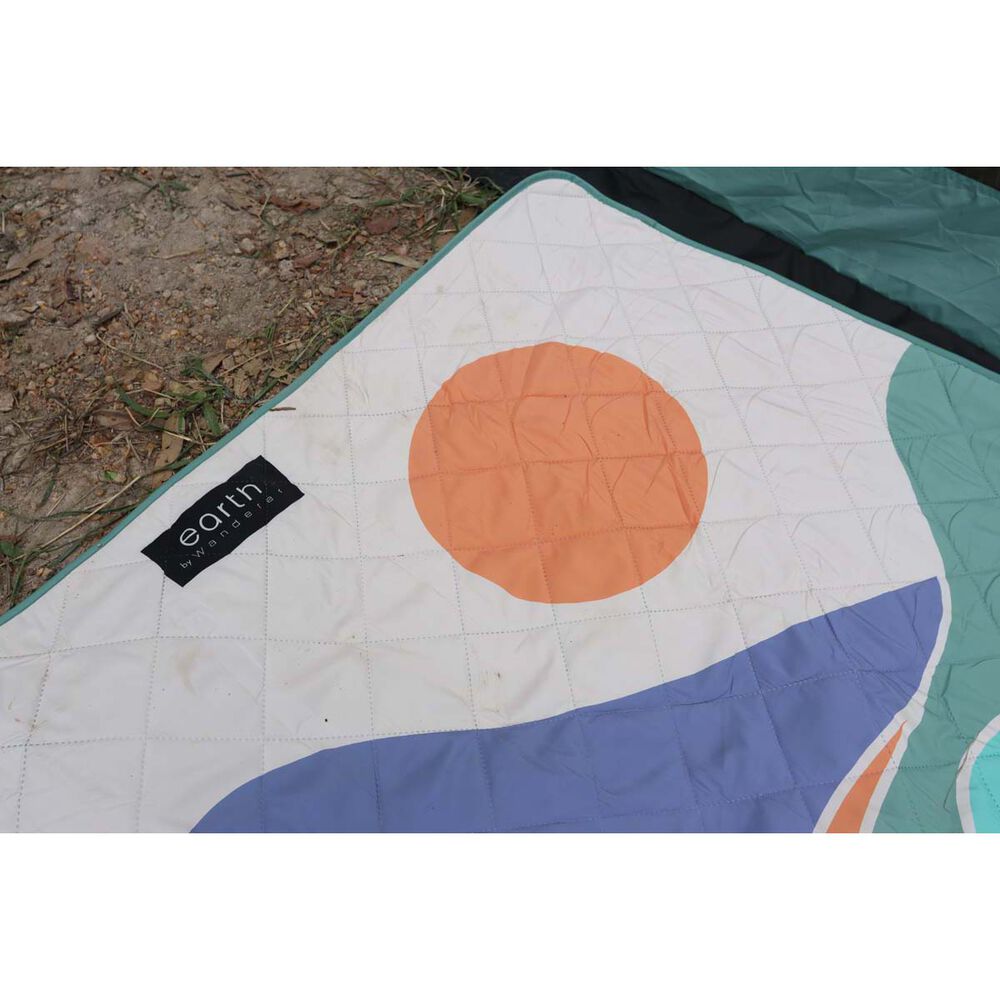 earth by Wanderer® Sunset Recycled Fabric Picnic Blanket