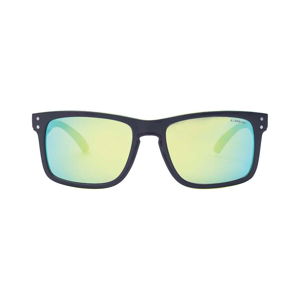 Liive Men's Cheap Thrill Sunglasses Matt Black with Green Lens