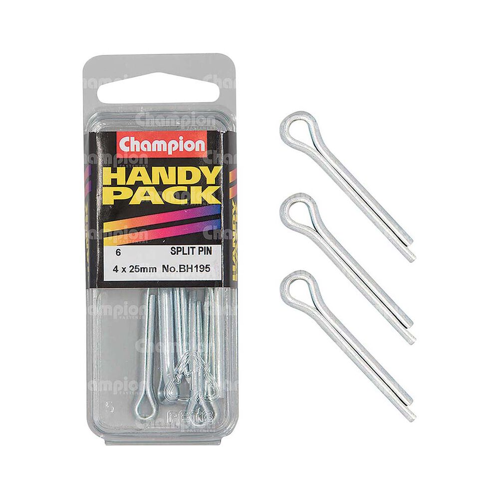 Champion Zinc Plated Split Pins 4x25mm