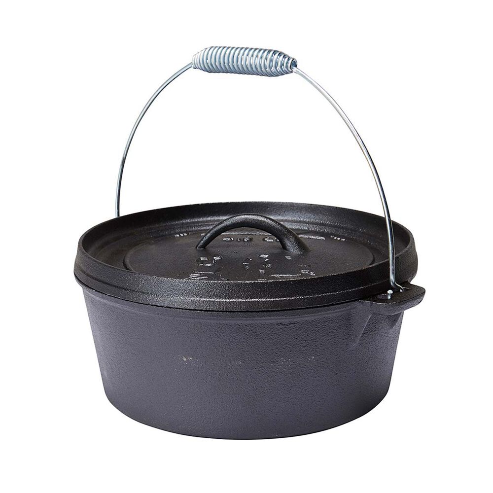 Campfire Pre Seasoned Cast Iron Camp Oven 4.5 Quart