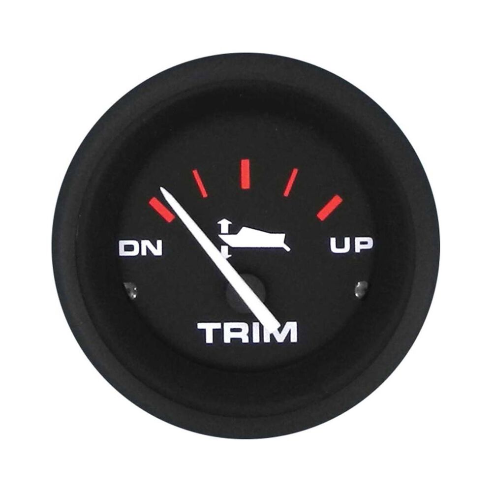 Veethree Black Amega Trim Gauge for Mercury, Mariner and Yamaha Outboards