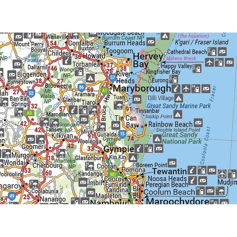 HEMA Queensland Handy Map - 15th Edition