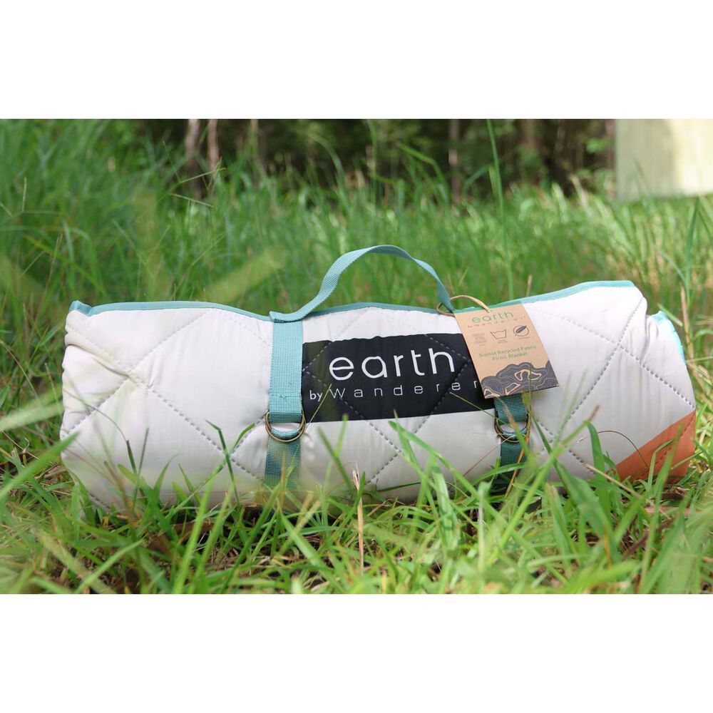 earth by Wanderer® Sunset Recycled Fabric Picnic Blanket