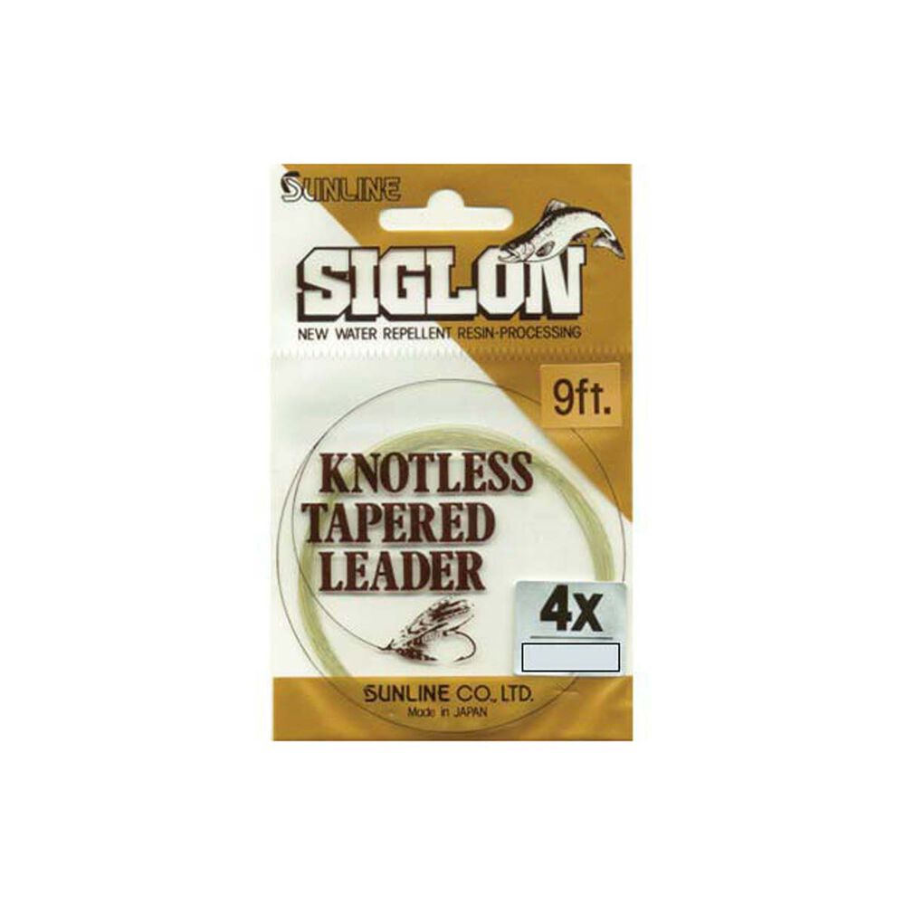 Sunline Siglon Knotless Tapered Fly Leader 9ft