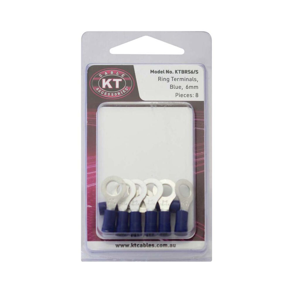 KT Cables Insulated Ring Terminal Blue 4.0