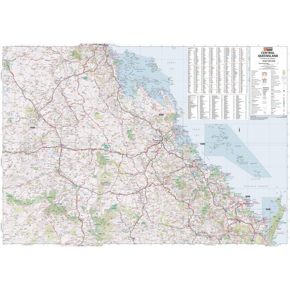 Hema Map Central Queensland Map