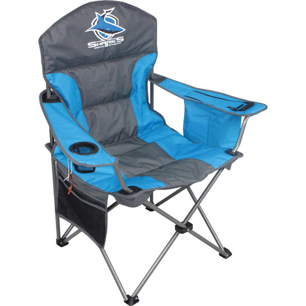 NRL Cronulla Sharks Camp Chair 130kg