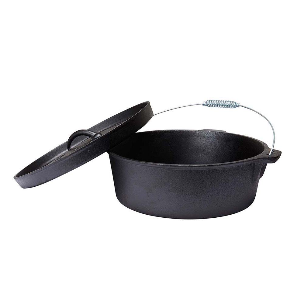 Campfire Pre Seasoned Cast Iron Camp Oven 12 Quart