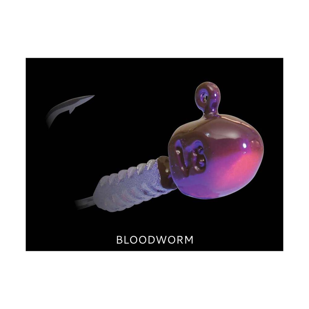TT Fishing HeadlockZ Finesse UV Jigheads Bloodworm